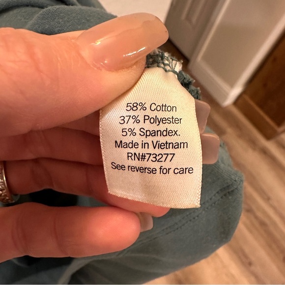 Nine West Blue Teal Ruched Midi Dress Large Short Sleeve Stretchy Casual Chic - Picture 5 of 8